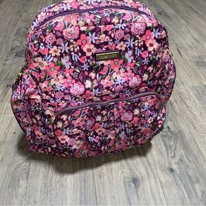 Floral print diaper bag backpack or slingbag